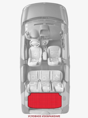 ЭВА коврики «Queen Lux» багажник для Mercedes GLK-class
